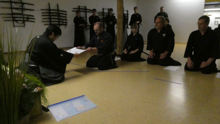Kakushinkai Mugai Ryu Iaido Koblenz offizielle Lizenz Mugai-Ryu Meirin-Ha.