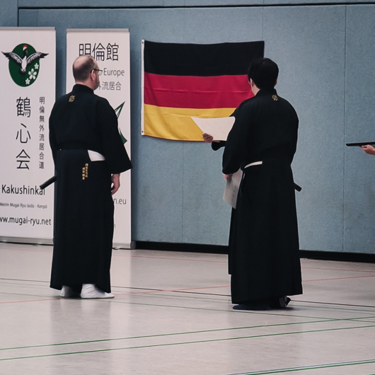 7. Dan & Kyoshi im Meirin Mugai Ryu Iaido: Mario Klersy erhält hohe Auszeichnung! 9 Iaido Mugai Ryu IAIDO Meister 2