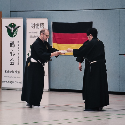 7. Dan & Kyoshi im Meirin Mugai Ryu Iaido: Mario Klersy erhält hohe Auszeichnung! 7 Iaido Mugai Ryu IAIDO Meister 4