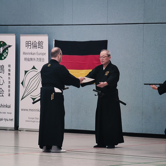 7. Dan & Kyoshi im Meirin Mugai Ryu Iaido: Mario Klersy erhält hohe Auszeichnung! 4 Iaido Mugai Ryu IAIDO Meister 7