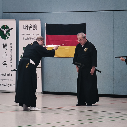 7. Dan & Kyoshi im Meirin Mugai Ryu Iaido: Mario Klersy erhält hohe Auszeichnung! 3 Iaido Mugai Ryu IAIDO Meister 8